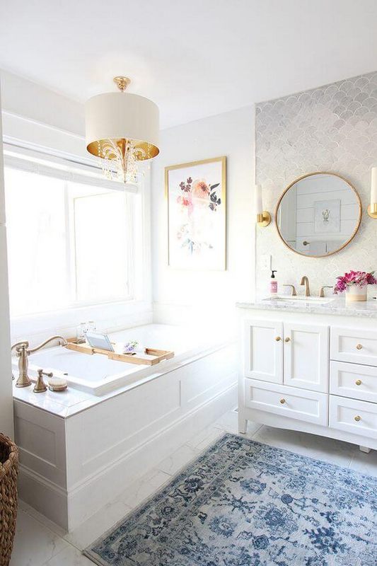 Gợi ý mẫu thiết kế phòng tắm phong cách nhẹ nhàng